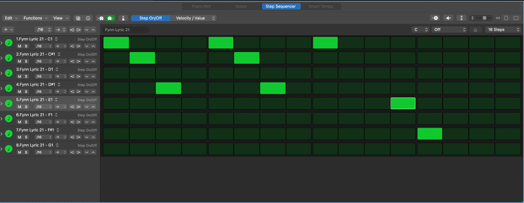 C7 step sequencer