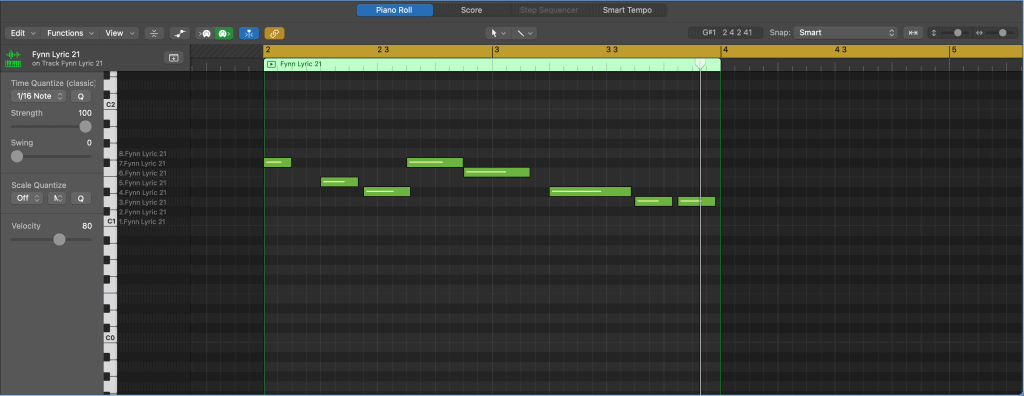 C8 piano roll